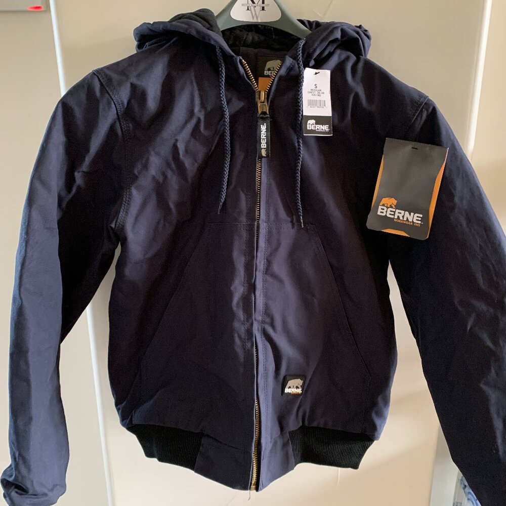 BERNE Heritage Duck Hooded Active Work Jacket NWT